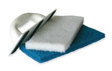 SCHEUERPADHALTER - 250 X 110 MM  - INKL 2 PADS (WEISS UND BLAU) thumbnail