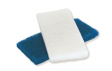 SET VAN 2 SCHUURPADS, 1 BLAUW EN 1 WIT thumbnail