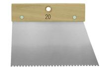 LIJM SPATEL 20CM HOUTEN HANDVAT VIERKANTE TANDEN 4x2.5x2.5 mm thumbnail