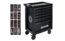 PROLINER ZWARTE GEREEDSCHAPSWAGEN 6 LADEN - 141 GEREEDSCHAPPEN thumbnail